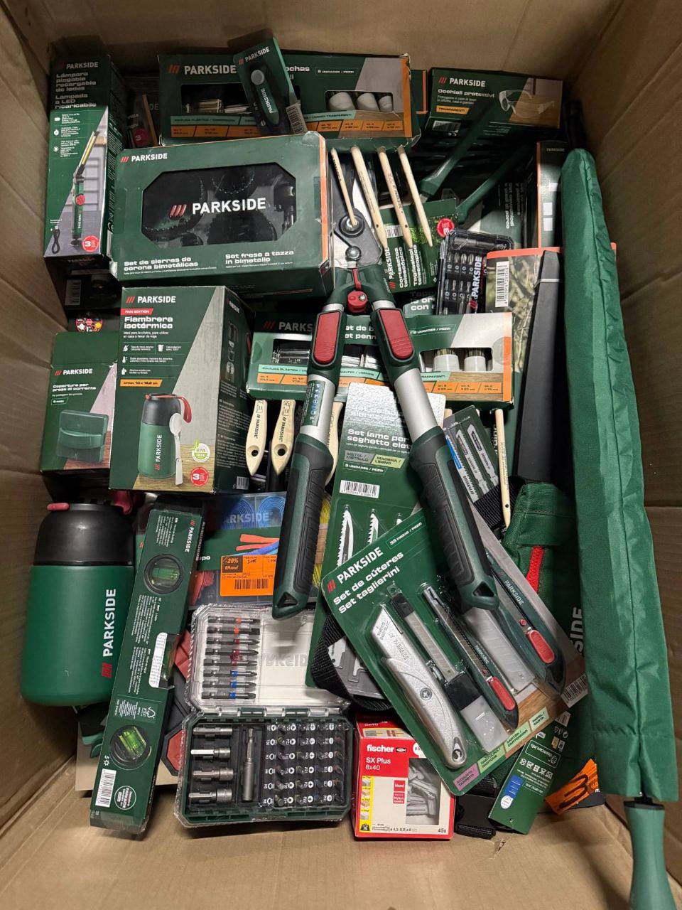 Parkside Mixed Hand & Power Tool Pallet — 150+ Sealed Units (German Engineered)