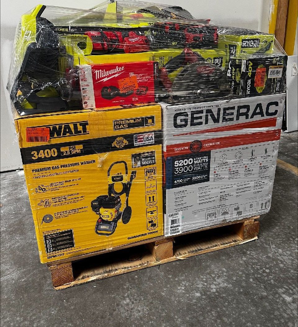 DeWalt Milwaukee Ryobi Power Tool Pallet — 42 Units