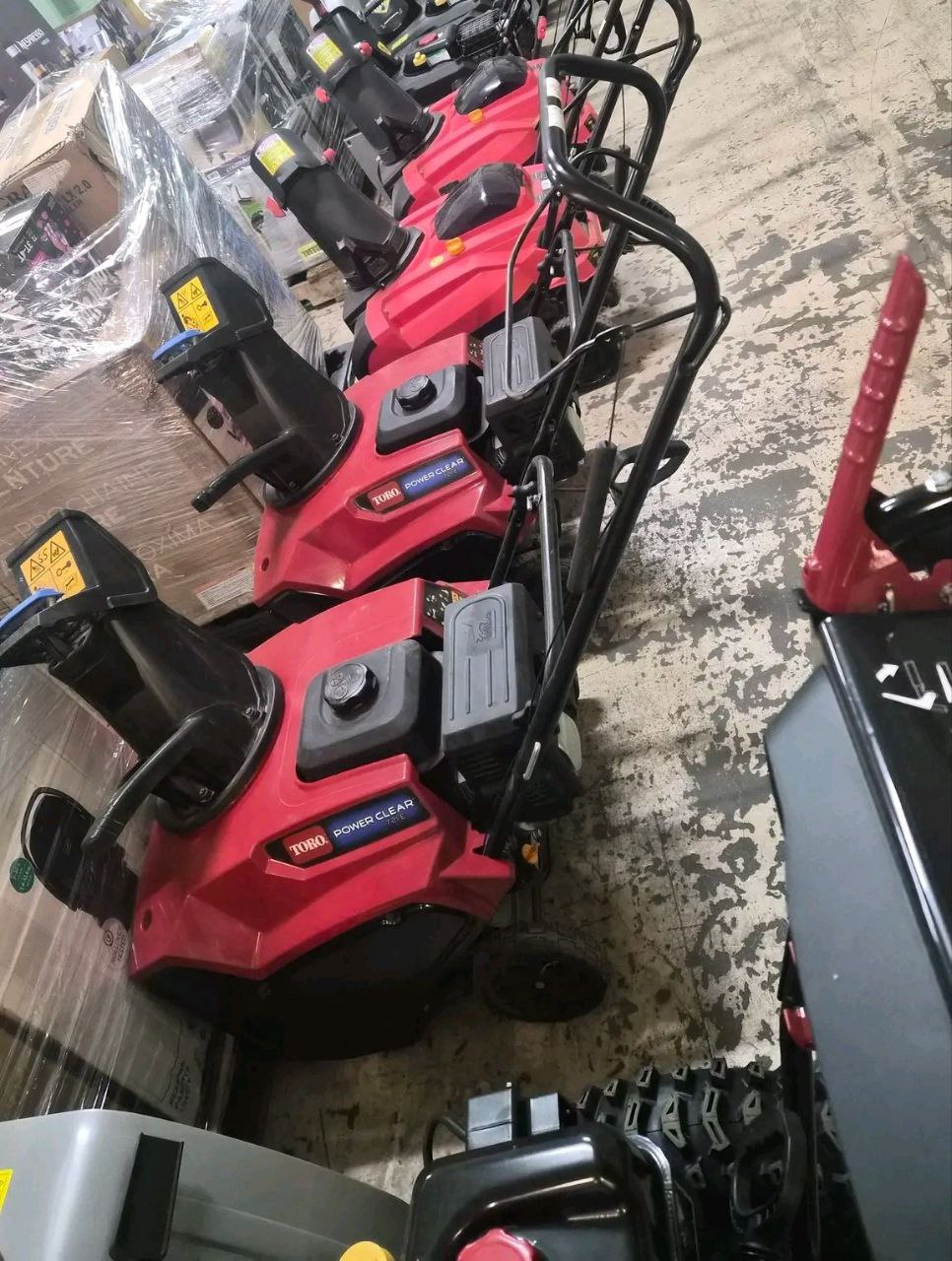 Toro Power Clear Single-Stage Snow Blower Lot — 9 Units